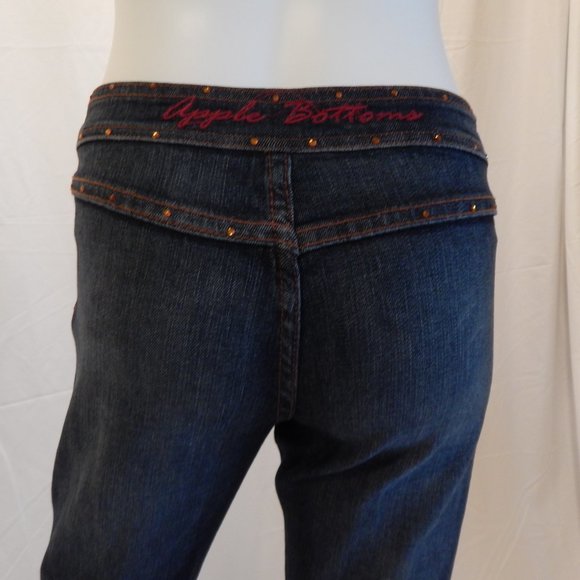 Apple Bottoms SIZE 2  DESIGNER HOT JEWELED JEANS - Picture 6 of 11